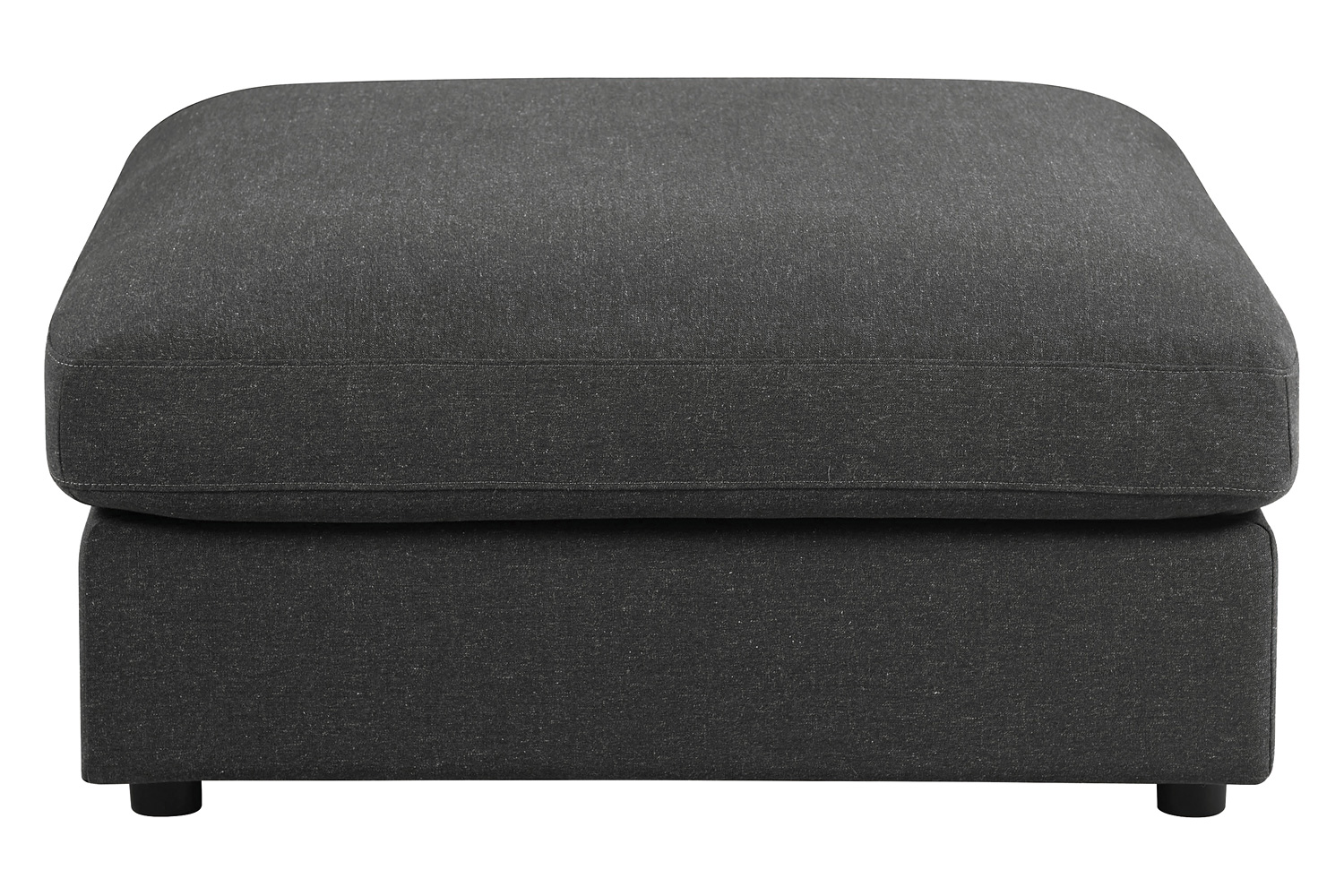 Coaster Serene 4-Piece Upholstered Modular Sectional - Armless Chair, 2 Corners And Ottoman, Charcoal