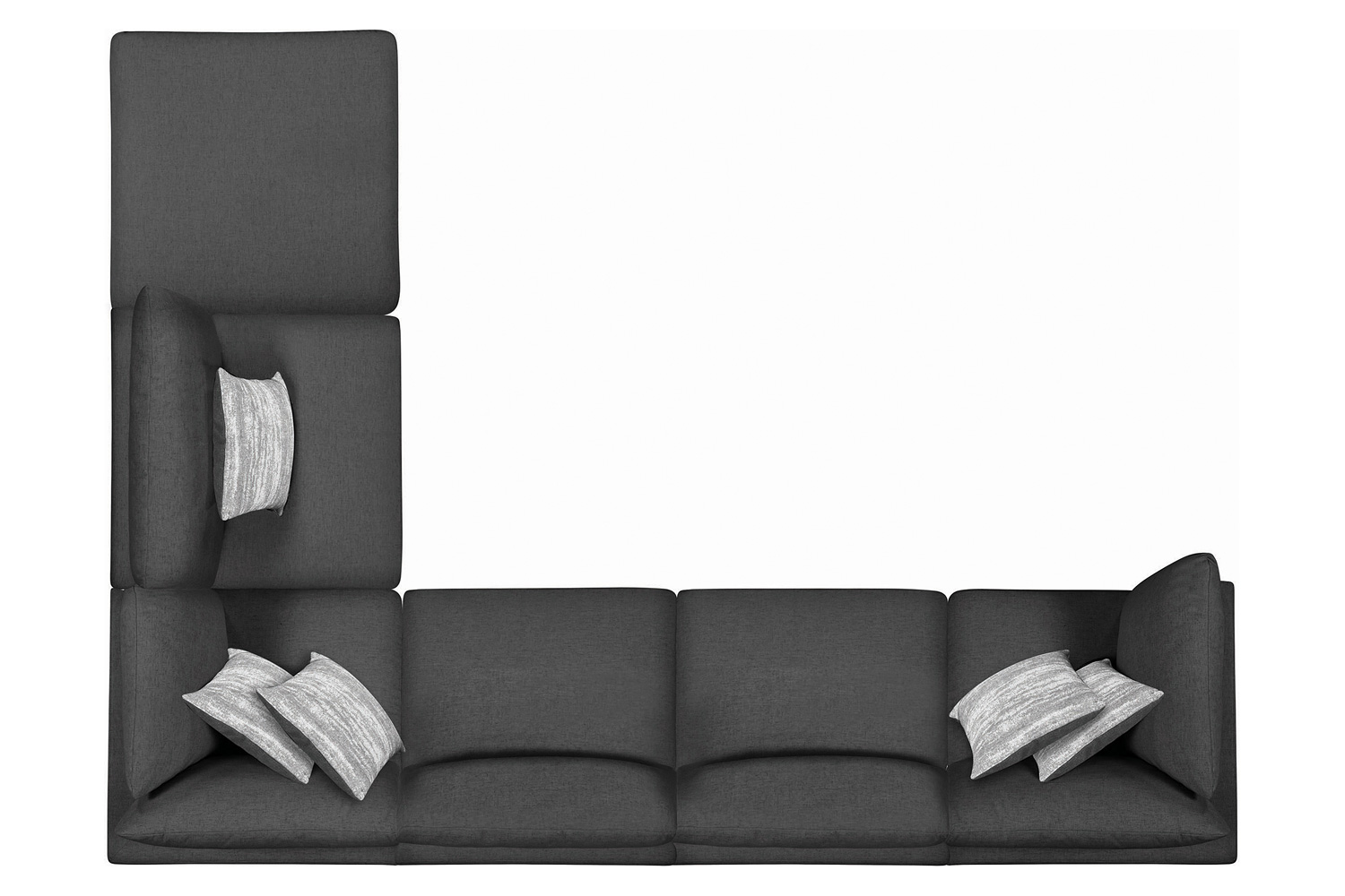 Coaster Serene Upholstered Rectangular Ottoman - Charcoal