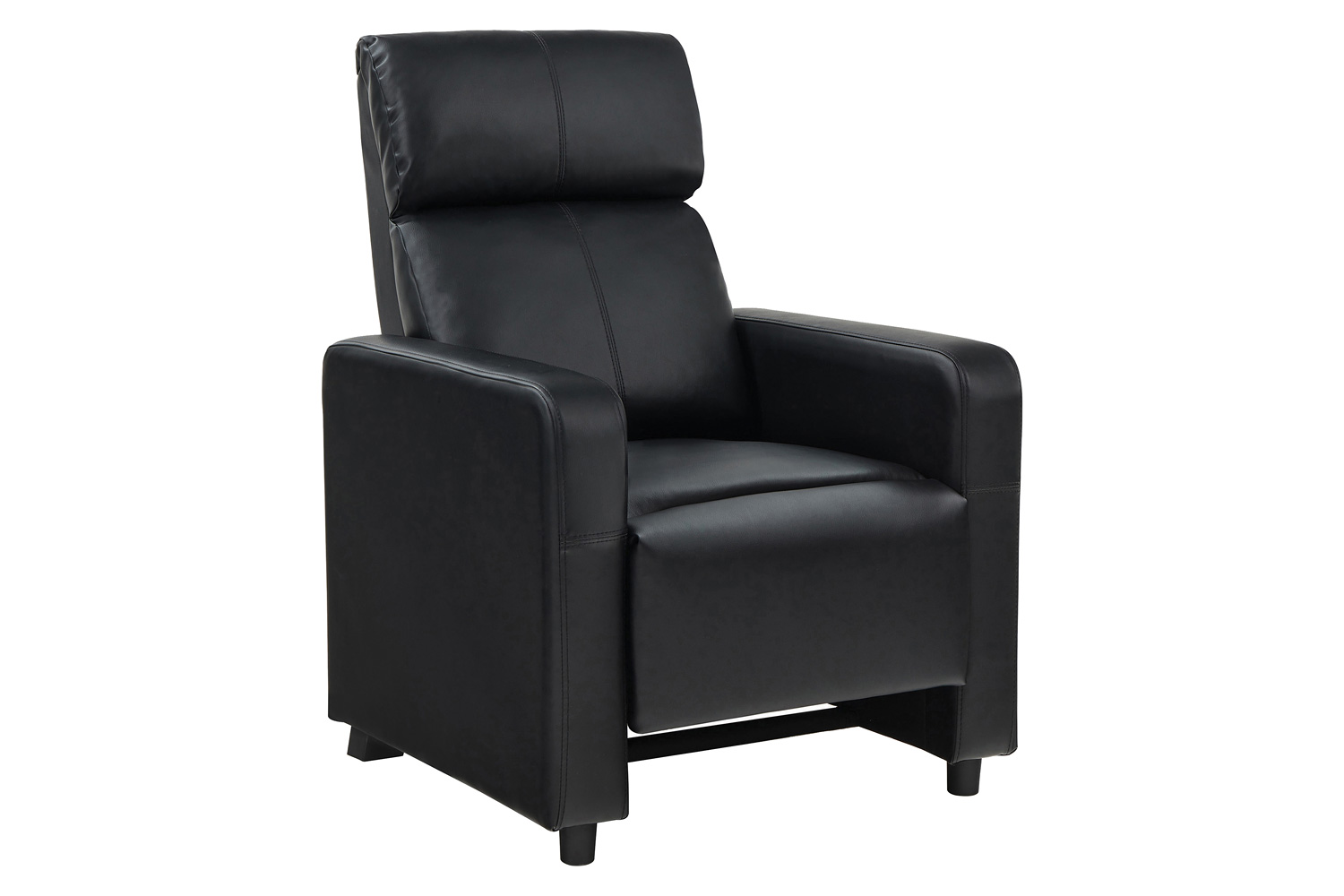 Coaster - Toohey Upholstered Tufted Recliner Living Room Set in 4 Recliners And Console, Black