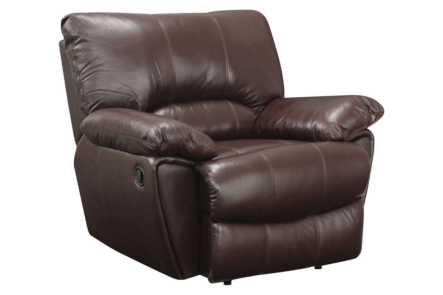Coaster Clifford Upholstered Pillow Top Arm Living Room Set with Recliner - Chocolate Brown