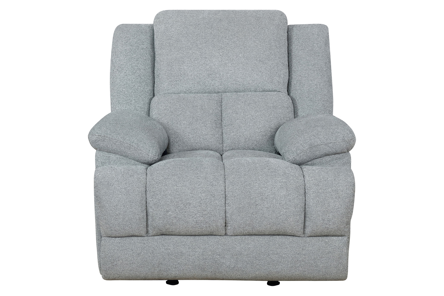 Coaster Waterbury Upholstered Power Glider Recliner - Gray