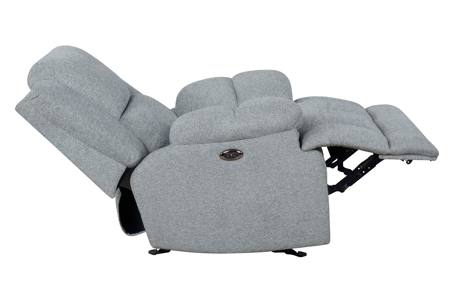 Coaster Waterbury Upholstered Power Glider Recliner - Gray