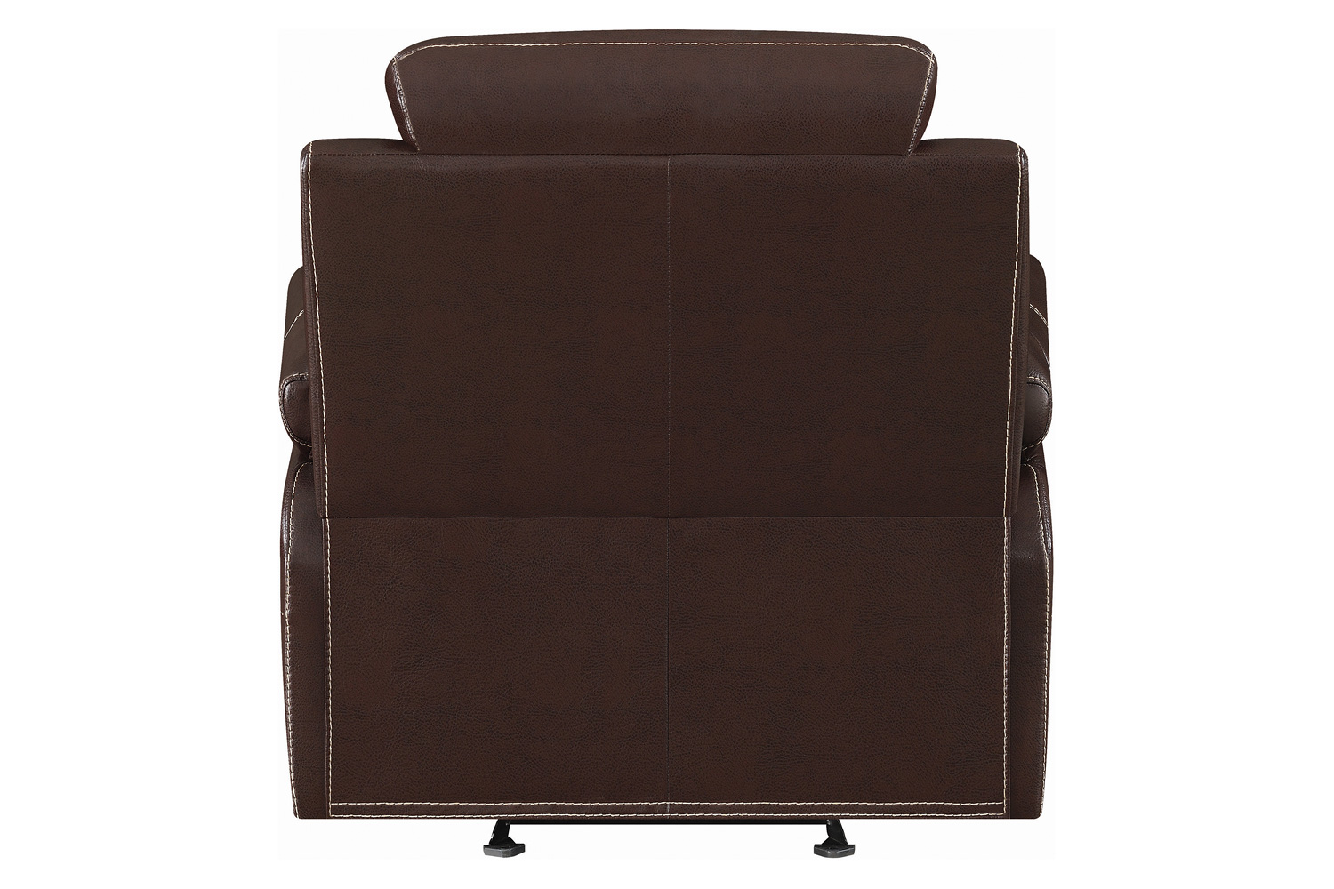 Coaster Myleene Pillow Top Arm Glider Recliner - Chestnut