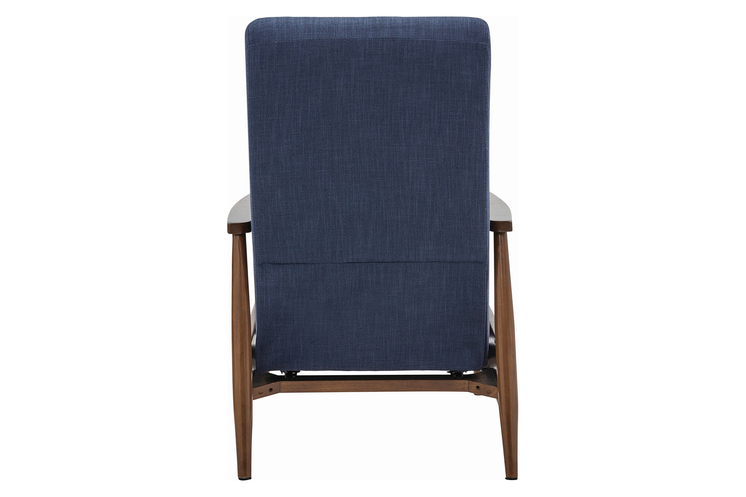 Coaster Upholstered Push-Back Recliner - Navy Blue
