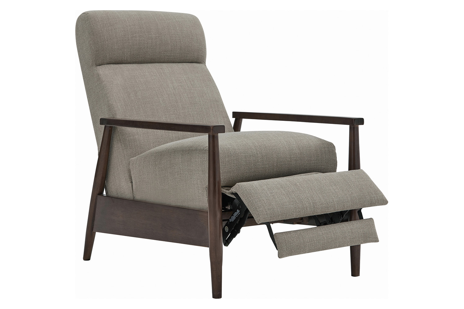 Coaster Upholstered Push-Back Recliner - Cream