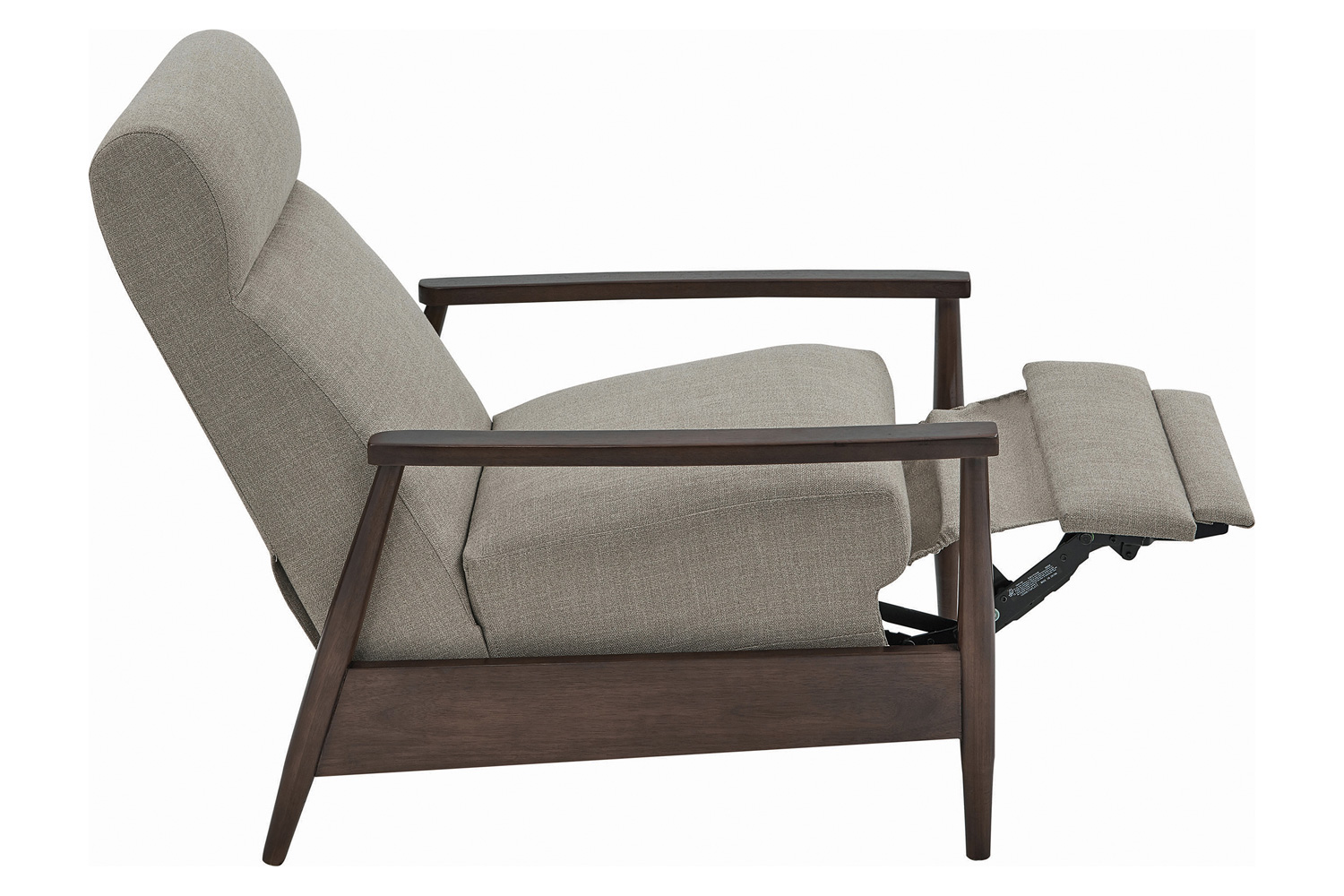 Coaster Upholstered Push-Back Recliner - Cream