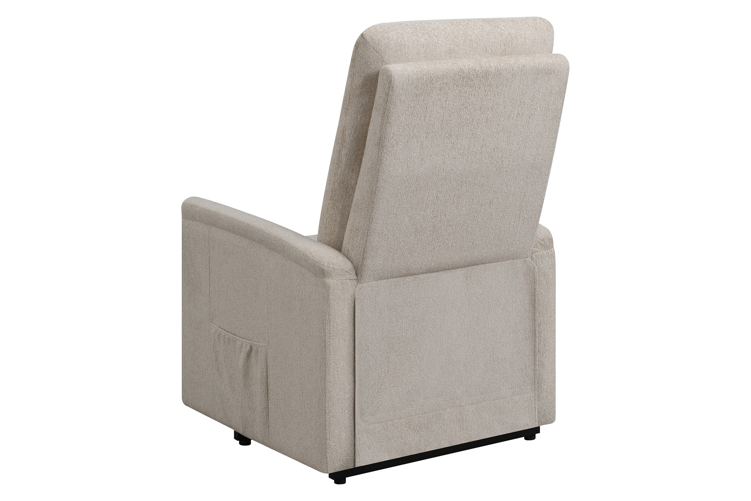 Coaster Power Lift Recliner with Storage Pocket - Beige