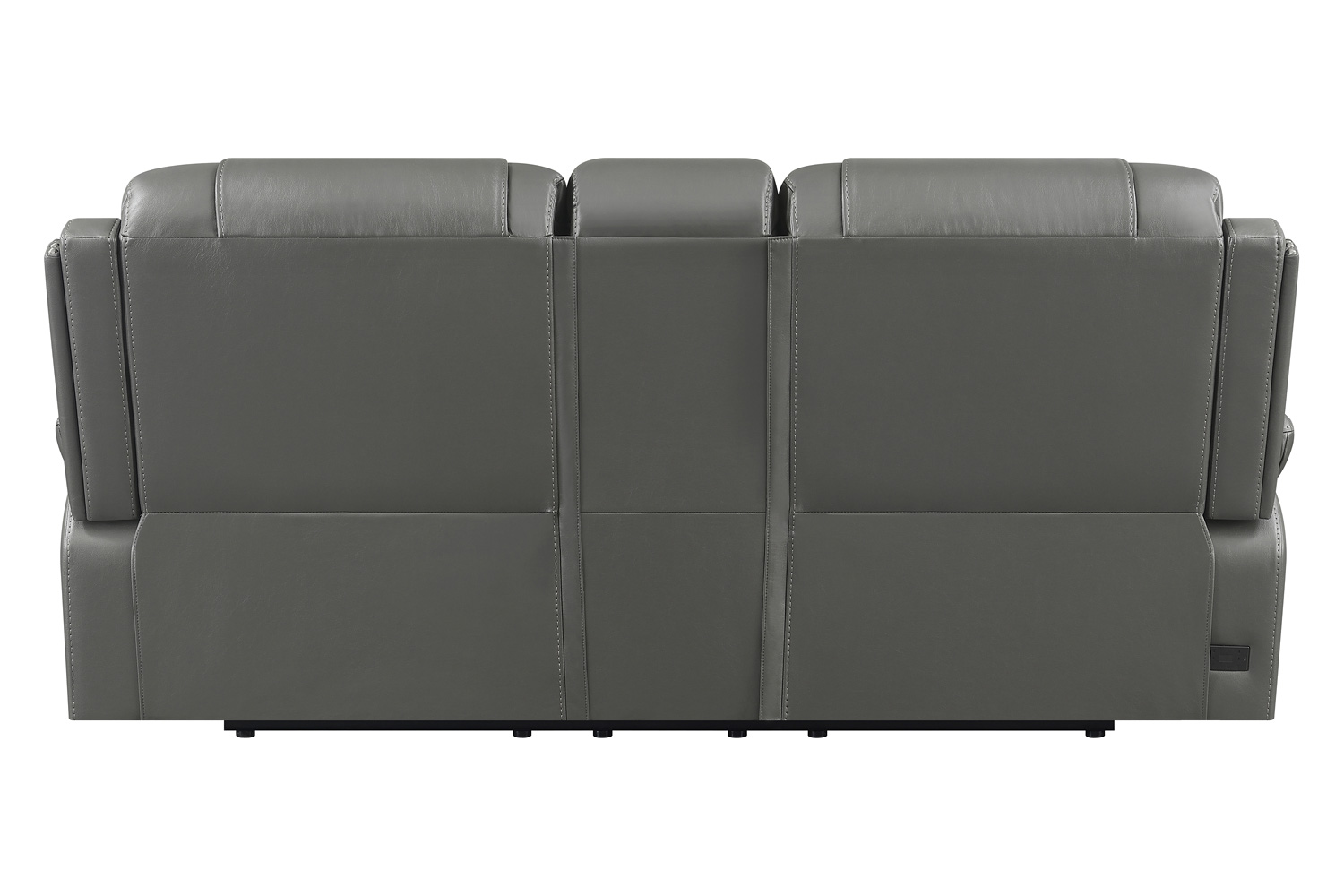 Coaster Flamenco Tufted Upholstered Power Loveseat with Console - Charcoal