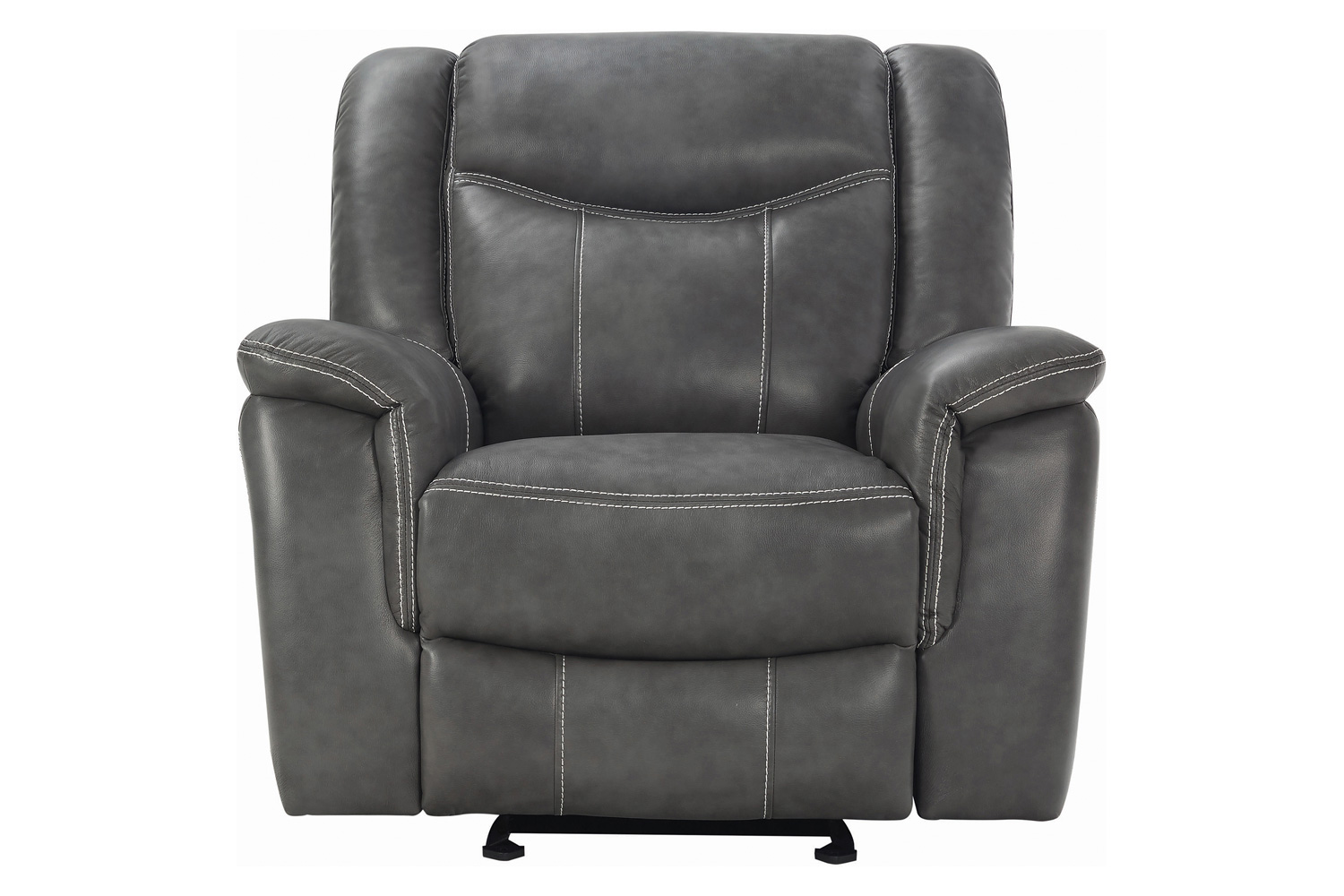 Coaster - Conrad Upholstered Motion Glider Recliner in Gray