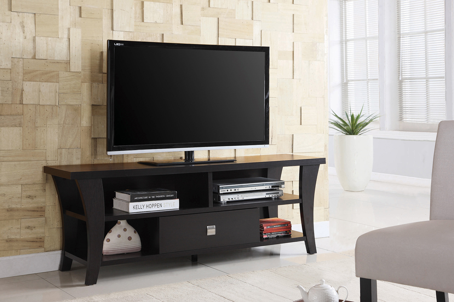Coaster - 1-Drawer TV Console in Cappuccino