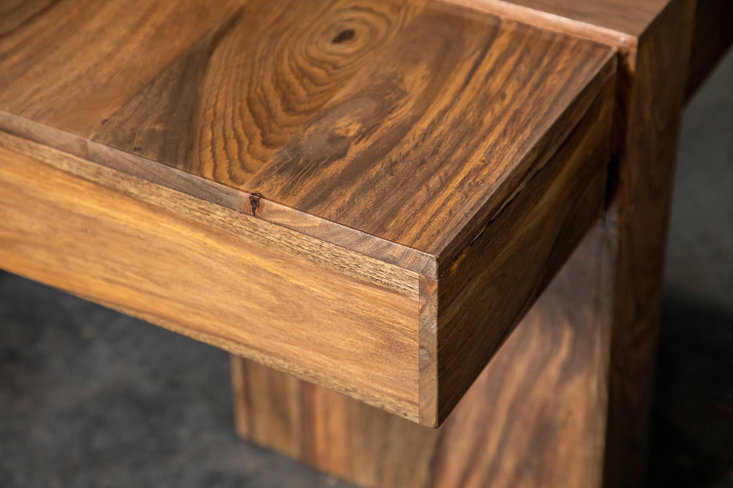 Coaster - Wooden Square Coffee Table in Natural Sheesham