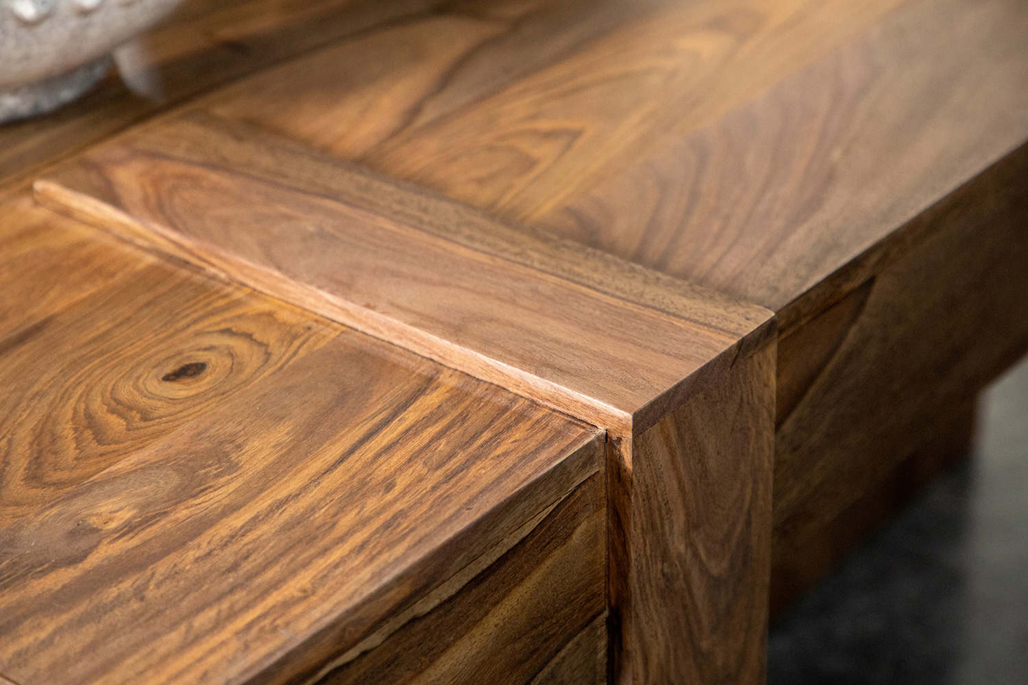 Coaster - Wooden Square Coffee Table in Natural Sheesham