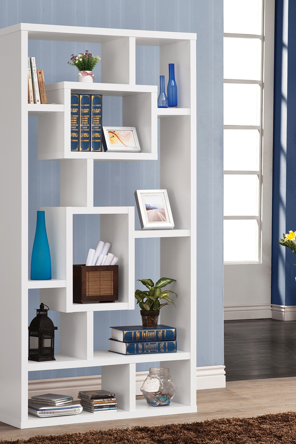 Coaster Howie 10-Shelf Bookcase - White