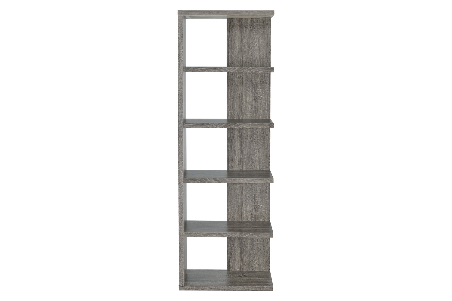 Coaster - 5-Tier Bookcase in Weathered Gray