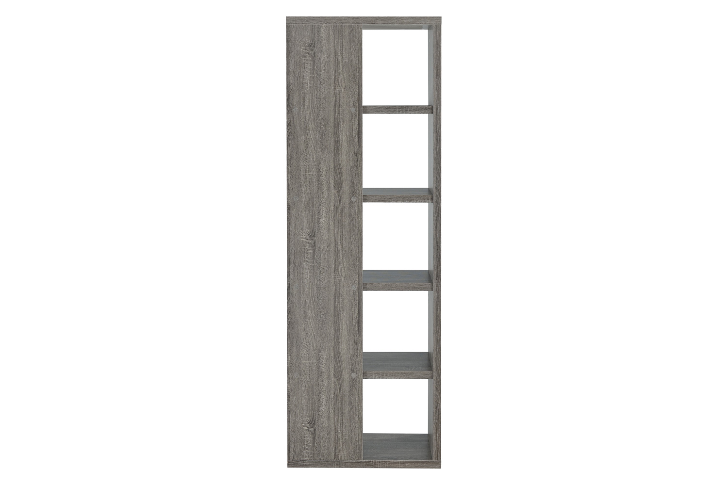 Coaster - 5-Tier Bookcase in Weathered Gray