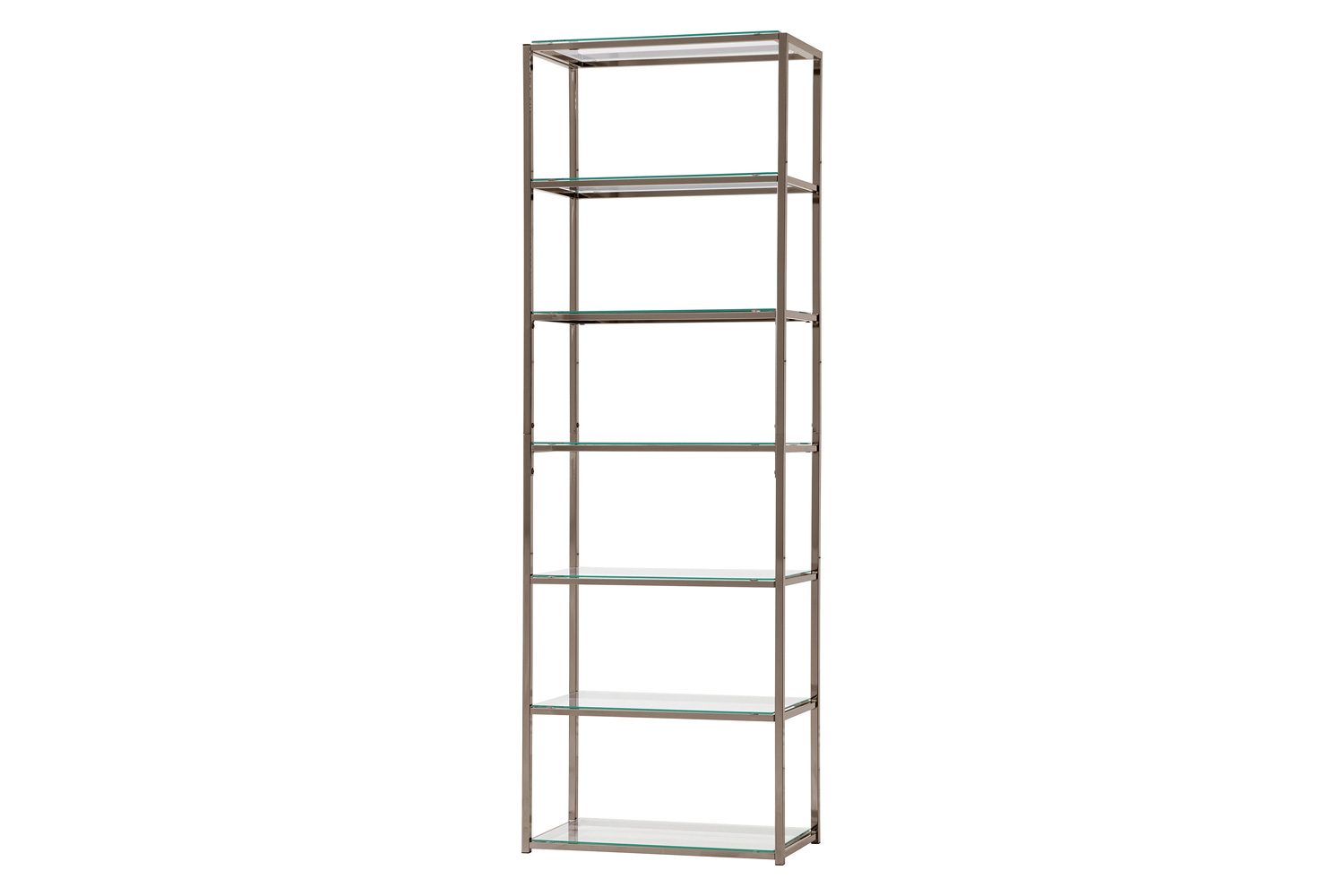 Coaster - Kate 6-Shelf Bookcase in Black Nickel