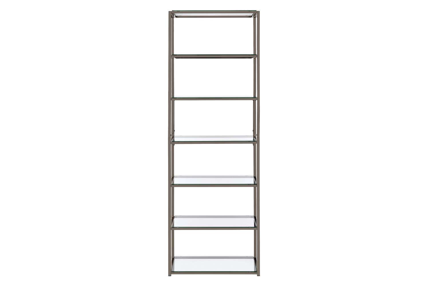 Coaster - Kate 6-Shelf Bookcase in Black Nickel