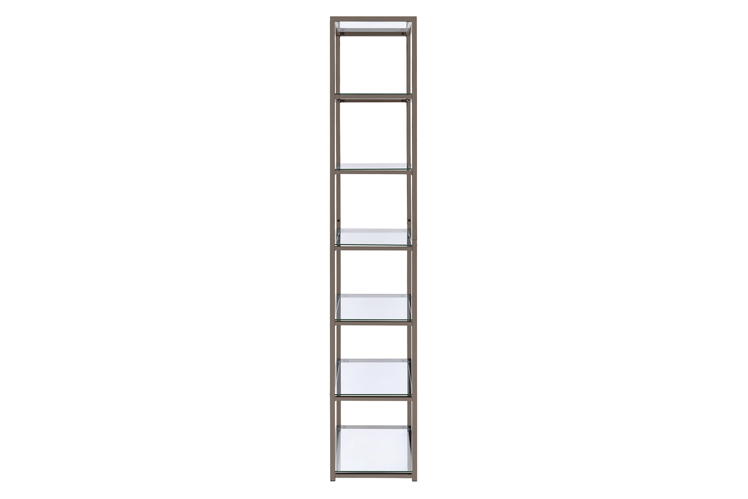 Coaster - Kate 6-Shelf Bookcase in Black Nickel