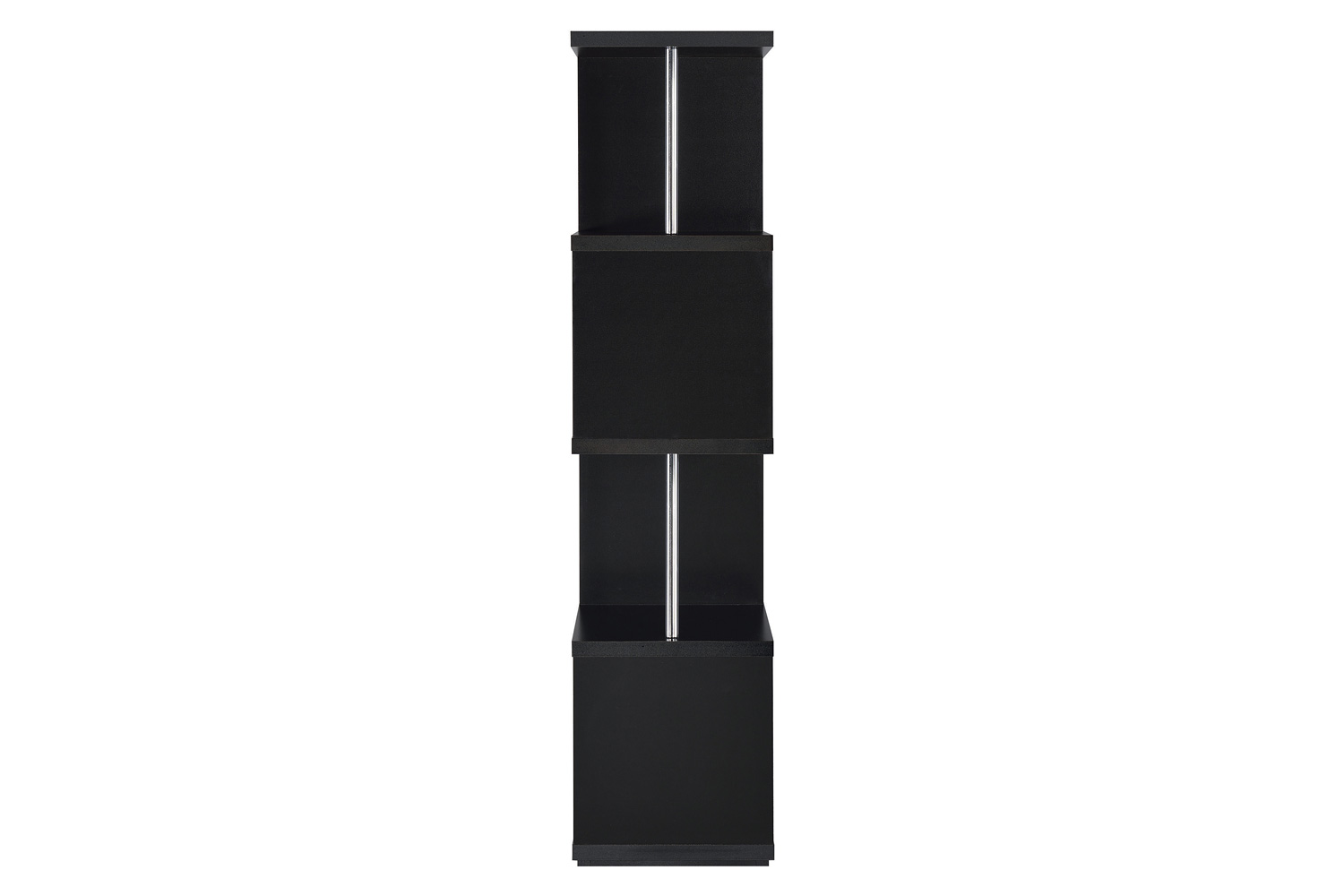 Coaster Baxter 4-Shelf Bookcase - Black/Chrome