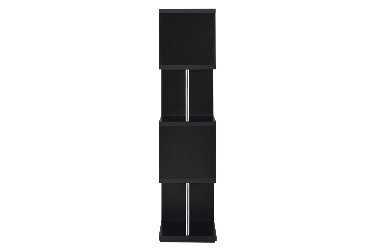 Coaster Baxter 4-Shelf Bookcase - Black/Chrome