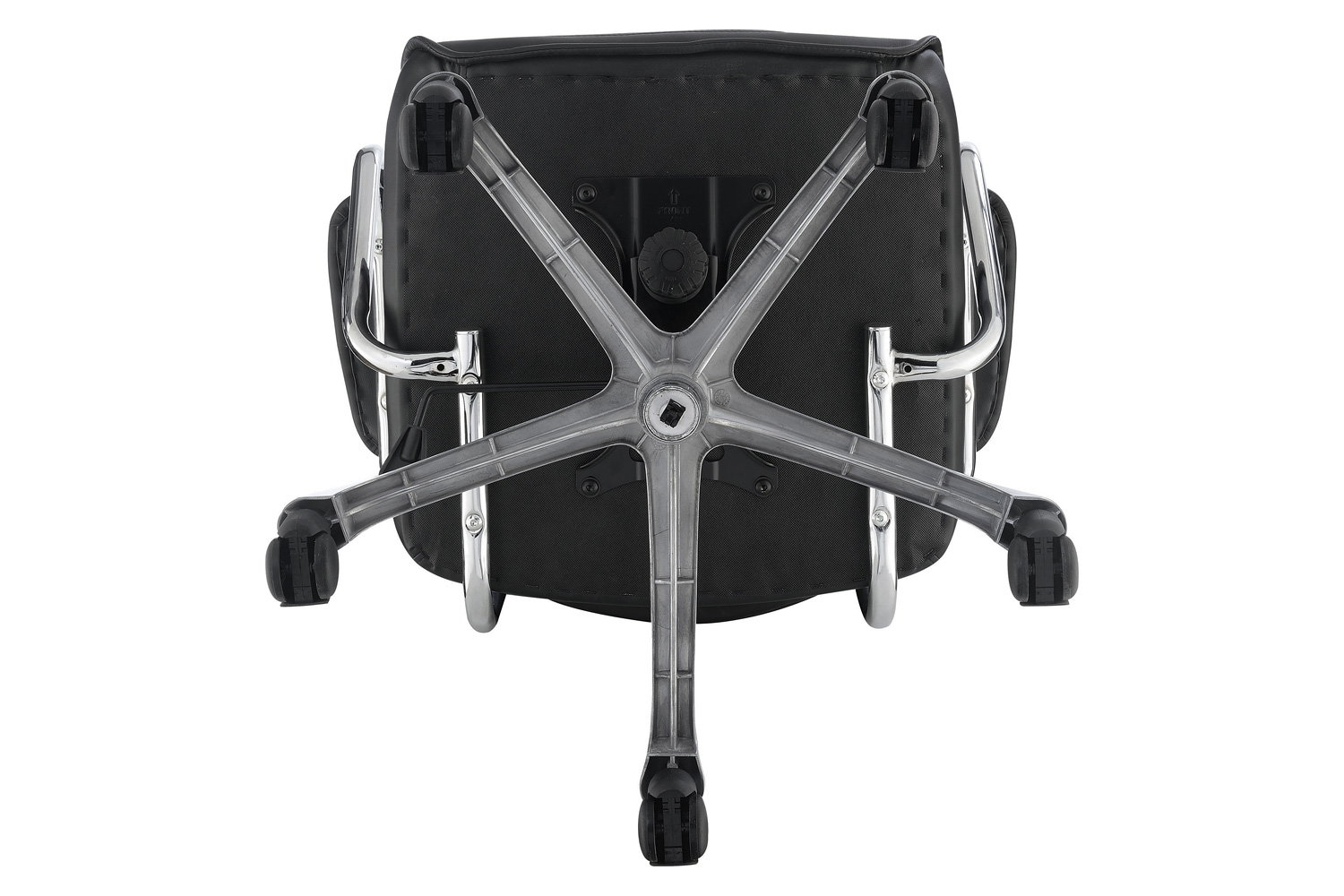 Coaster - High Back Office Chair in Black/Chrome