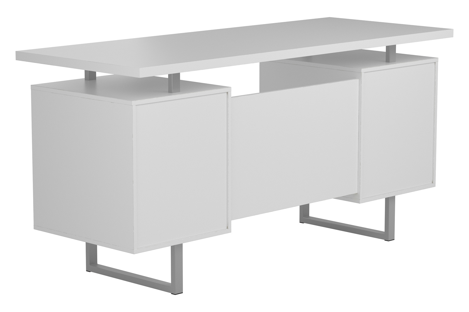 Coaster Lawtey Floating Top Office Desk - White Gloss