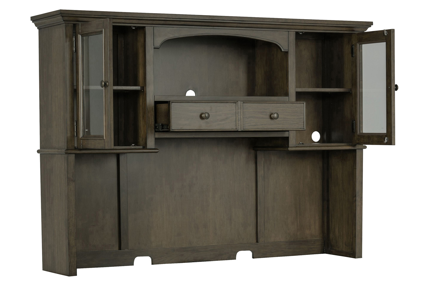 Coaster - Hartshill 2-Door Hutch With Shelves in Burnished Oak