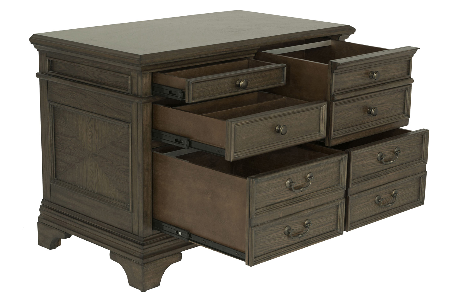 Coaster - Hartshill 5-Drawer File Cabinet in Burnished Oak