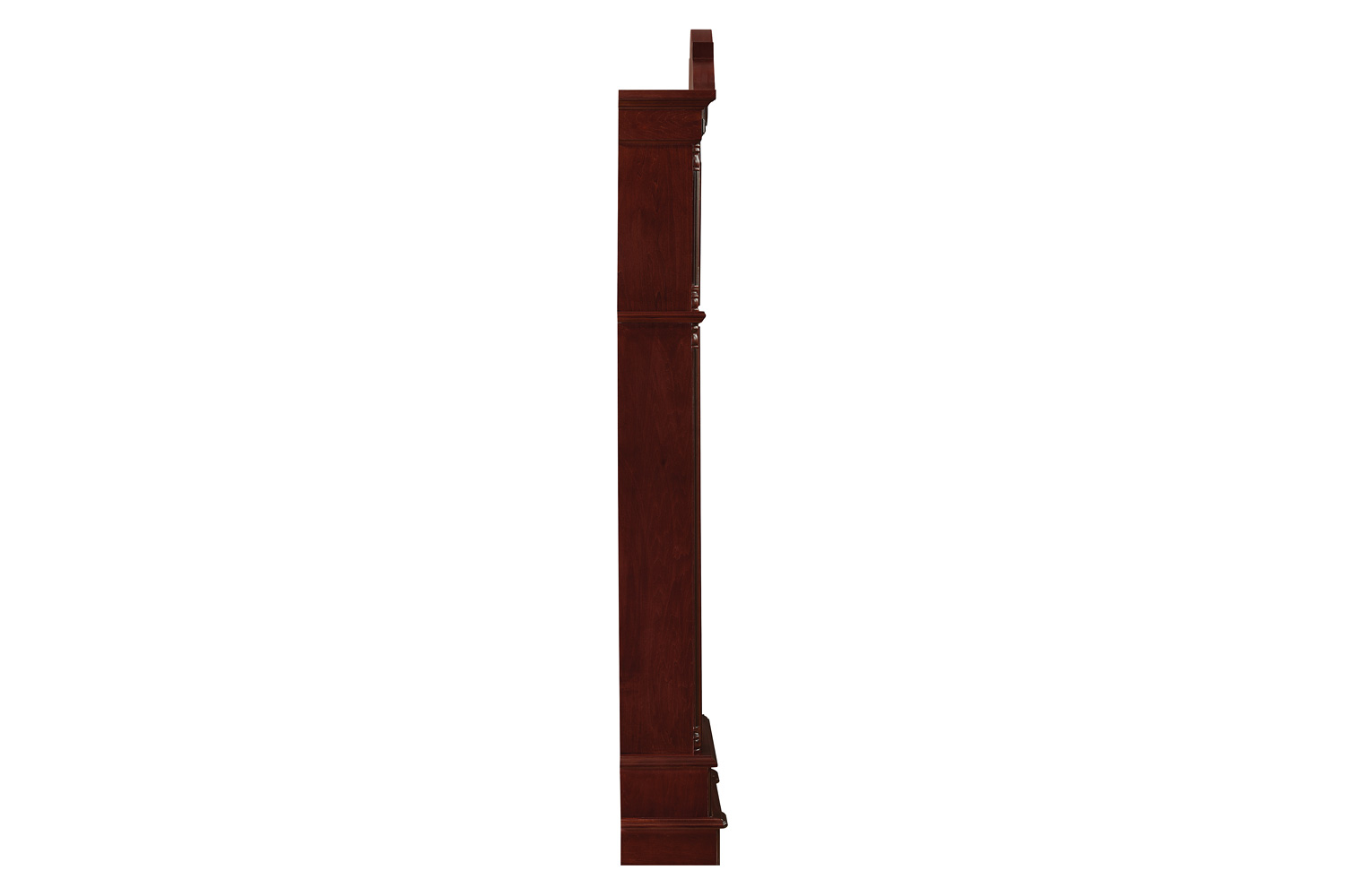 Coaster - Grandfather Clock in Brown Red/Clear