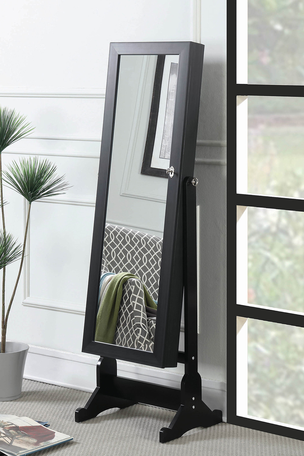 Coaster Jewelry Cheval Mirror - Black