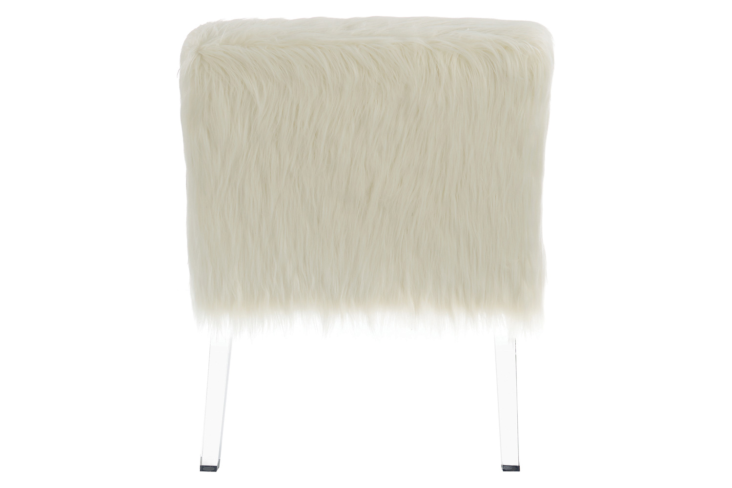 Coaster - Faux Sheepskin Upholstered Accent Chair in White