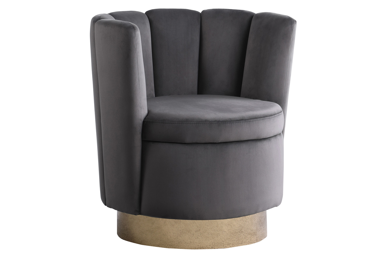 Coaster - Channeled Tufted Swivel Chair
