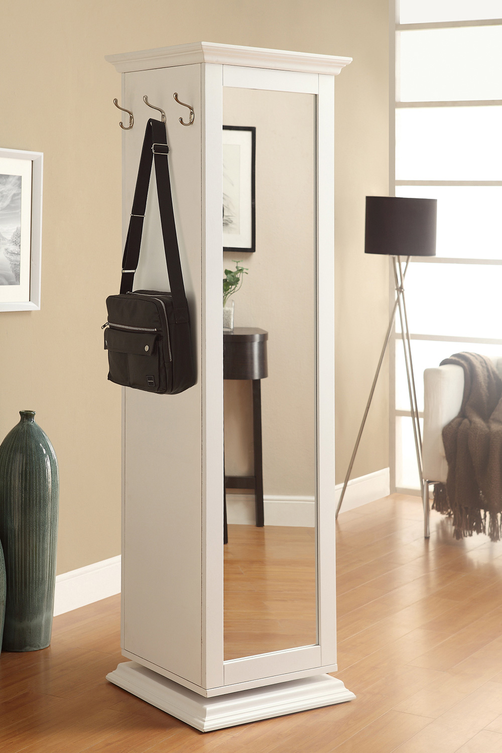 Coaster - Swivel Accent Cabinet with Cork Board