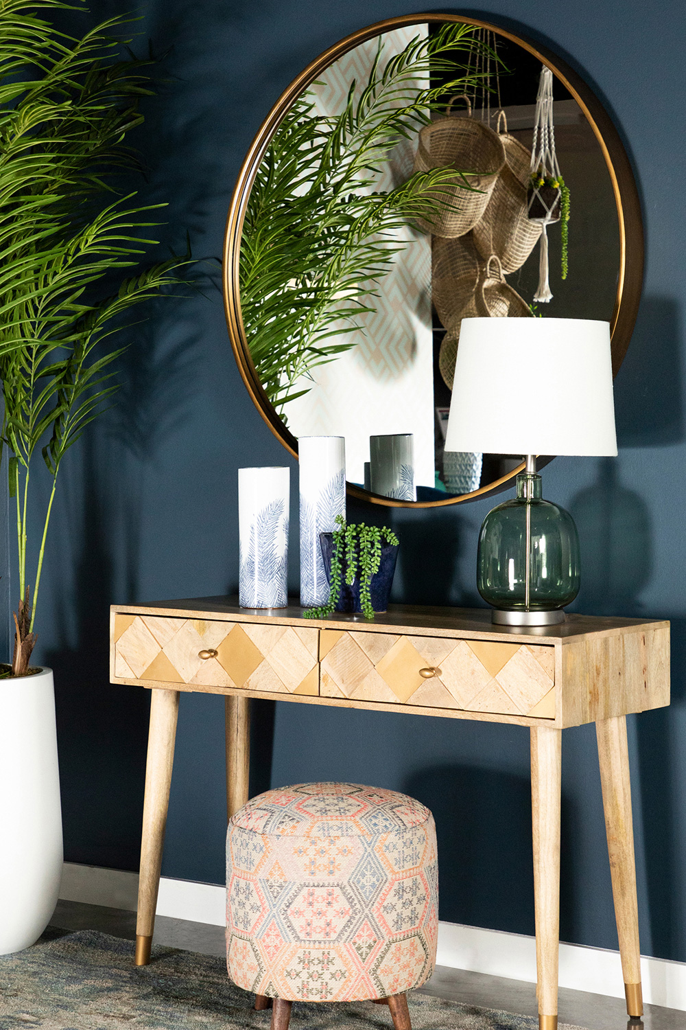 Coaster - Rectangular Storage Console Table in Natural