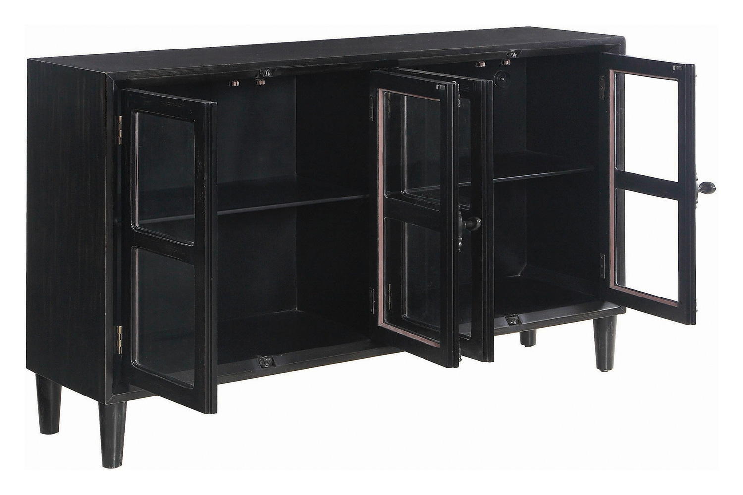 Coaster - Mapleton 4-Door Accent Cabinet in Black