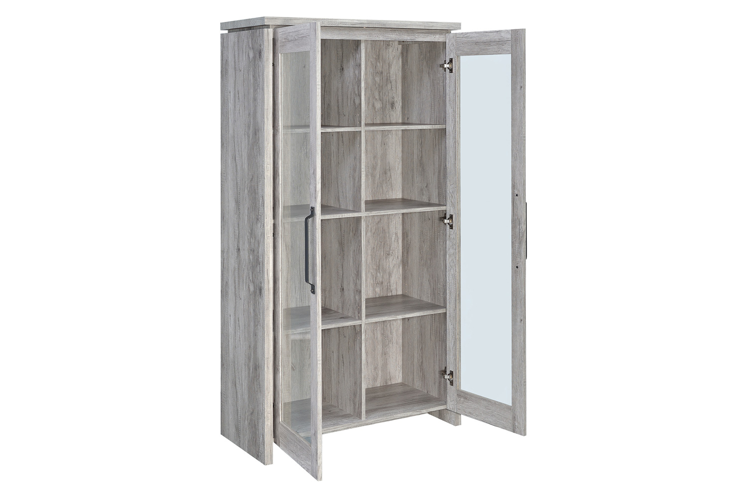 Coaster - 2-Door Tall Cabinet in Gray Driftwood