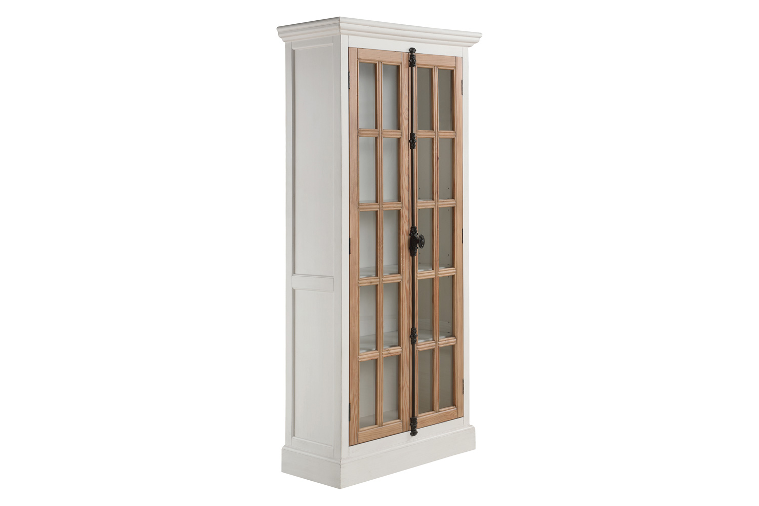 Coaster - 2-Door Tall Cabinet in Antique White/Brown