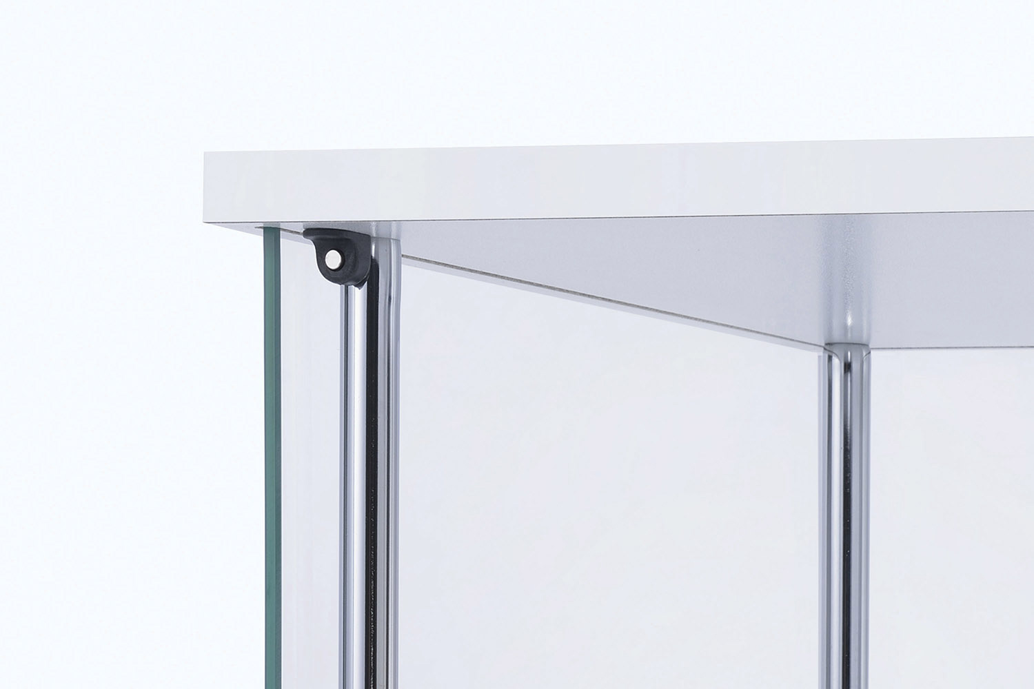Coaster - Rectangular 4-Shelf Curio Cabinet in White/Clear