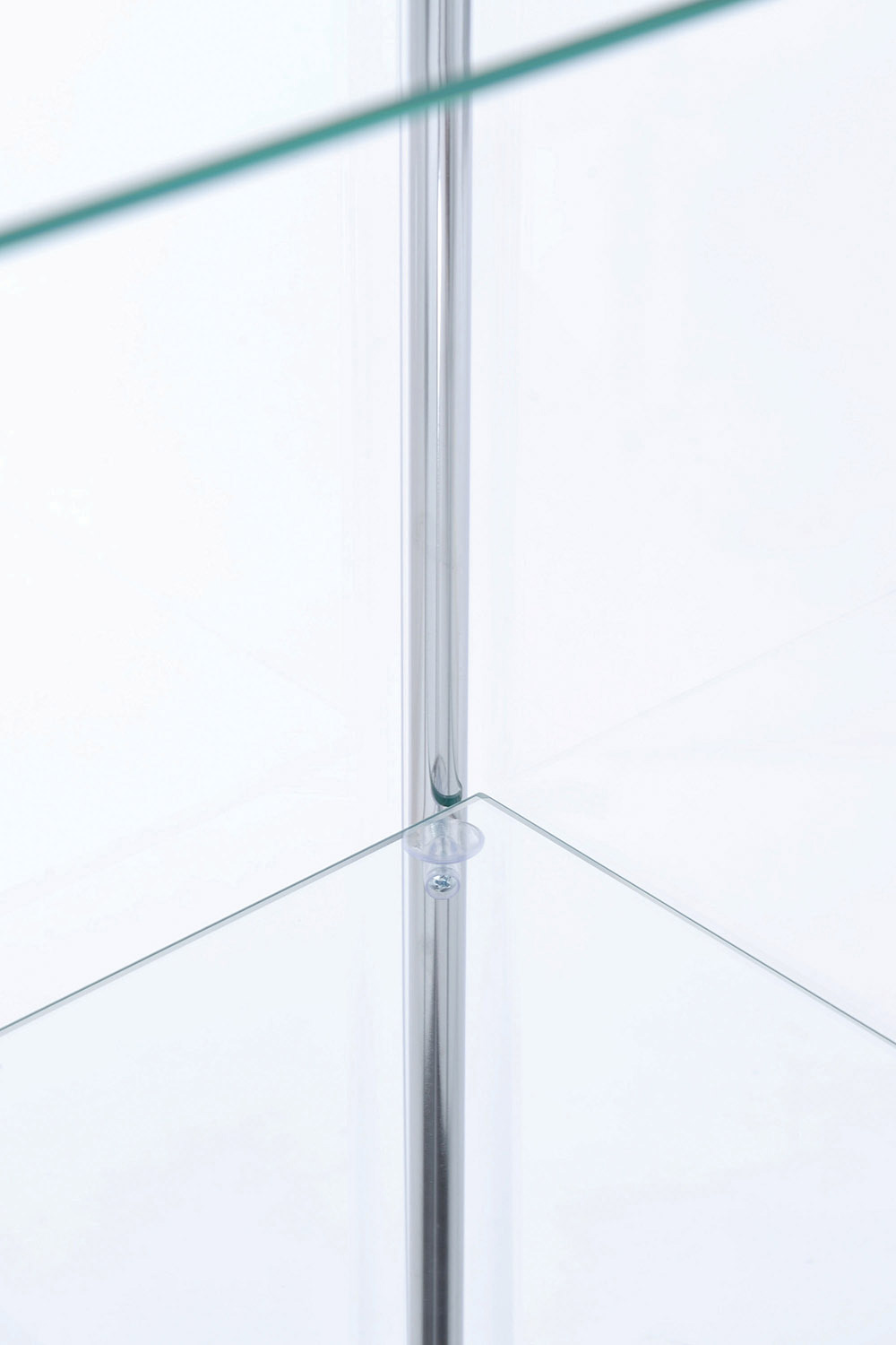 Coaster - Rectangular 4-Shelf Curio Cabinet in White/Clear