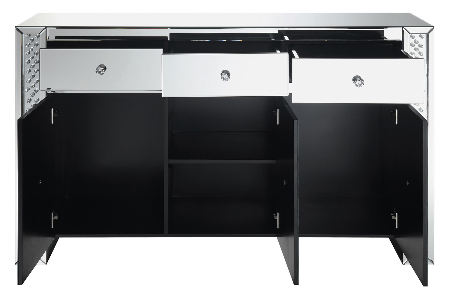 Coaster - Fueyes 3-Drawer Accent Cabinet in Silver