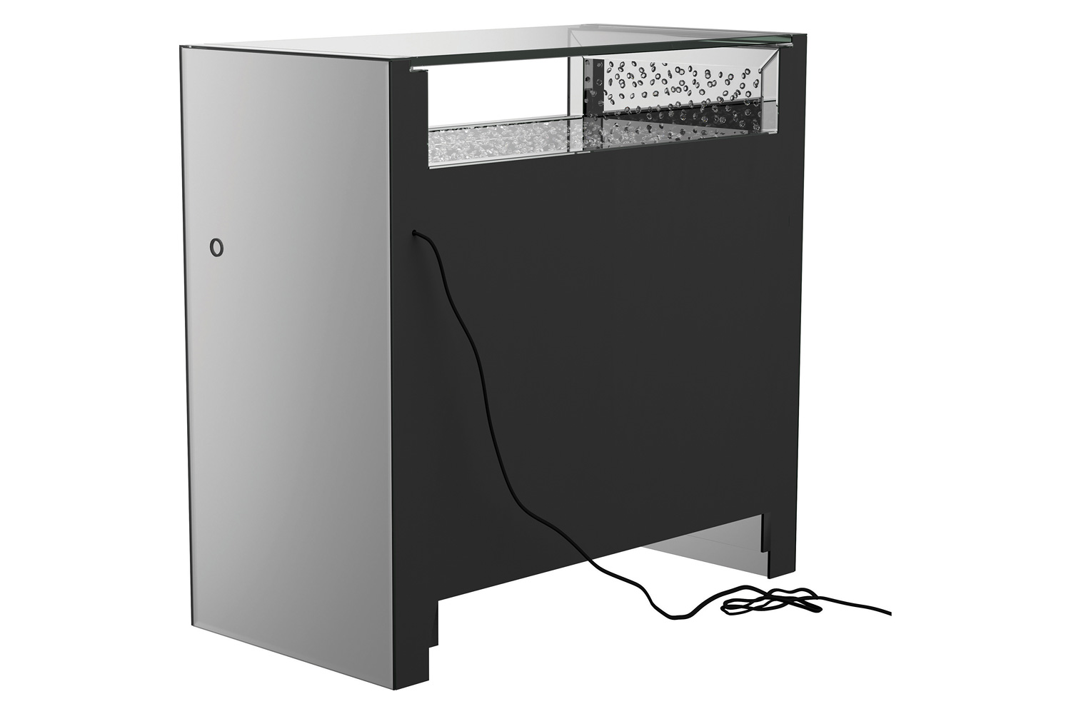 Coaster - 2-Door Accent Cabinet in Clear Mirror/Silver