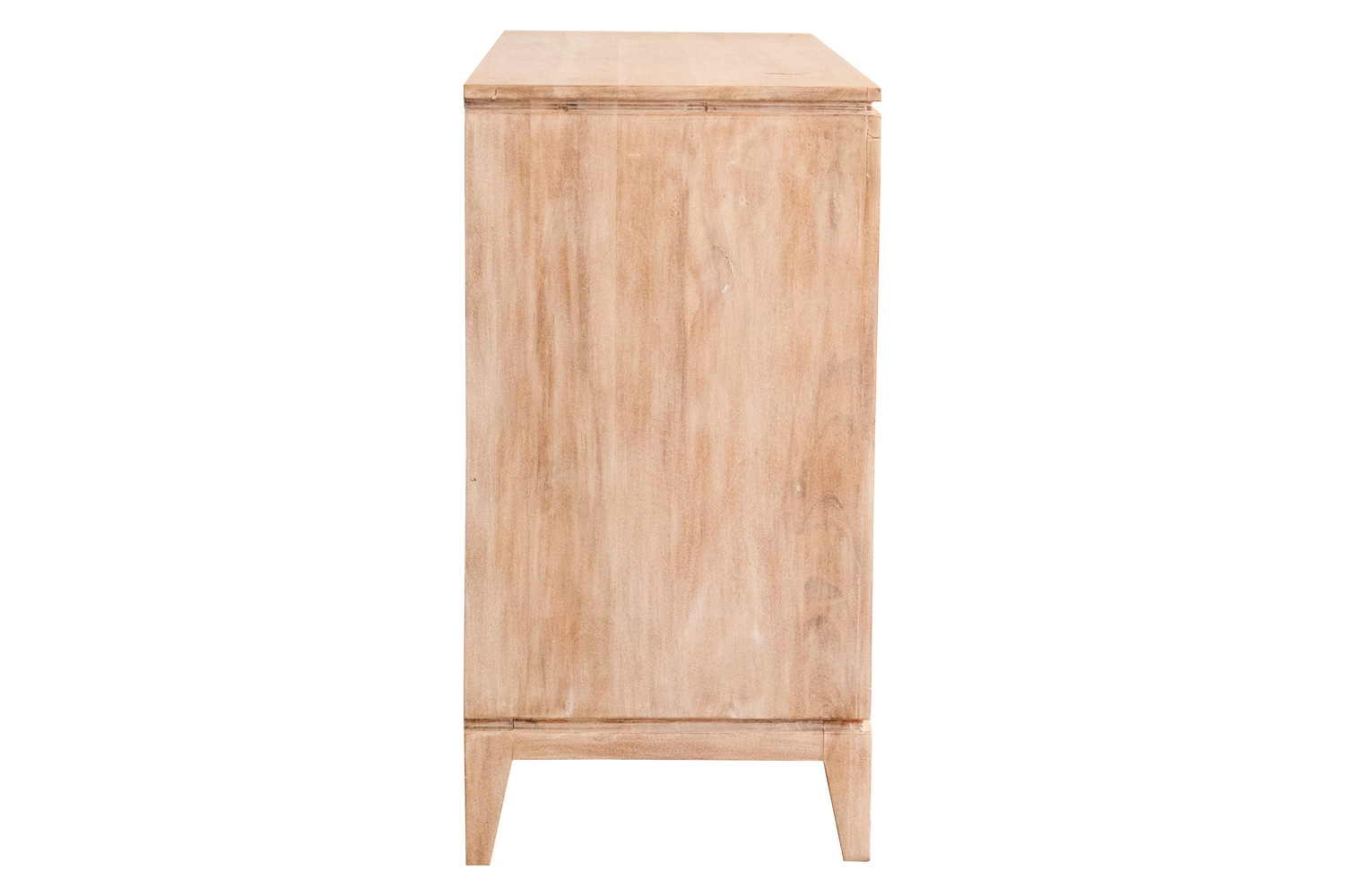 Coaster - 2-Door Geometric Accent Cabinet in White Distressed