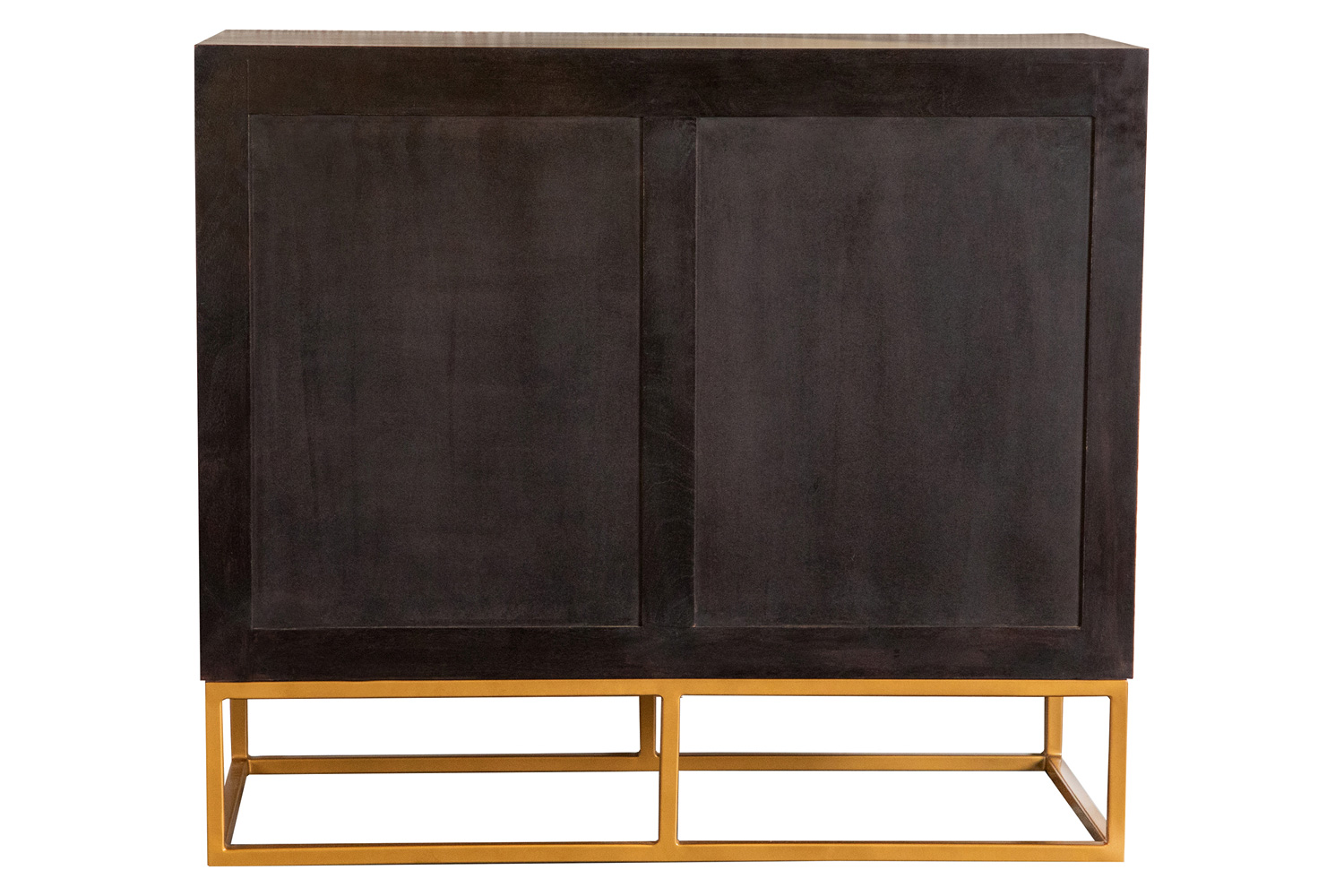 Coaster - 2-Door Accent Cabinet in Black Walnut/Gold