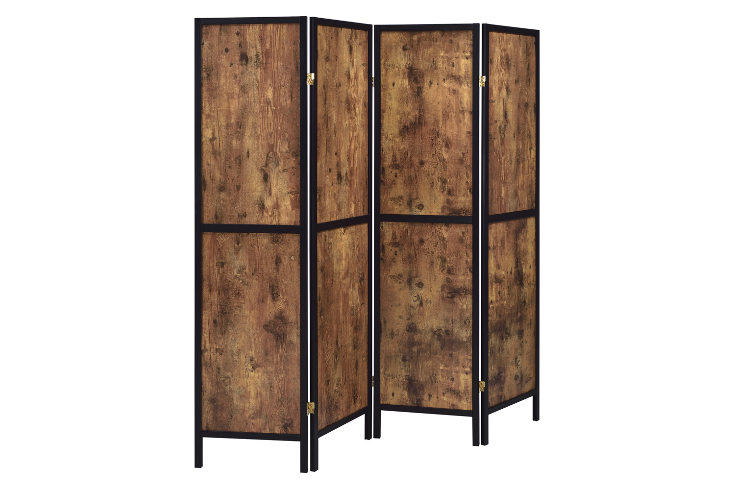 Coaster 4-Panel Folding Screen - Antique Nutmeg/Black
