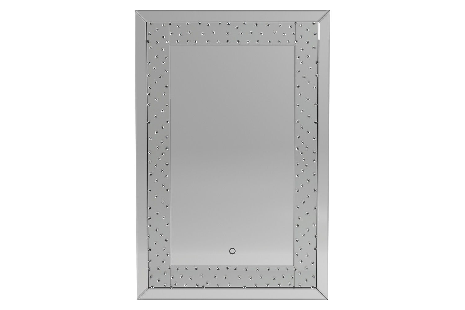 Coaster - Led Lighting Frame Mirror in Silver