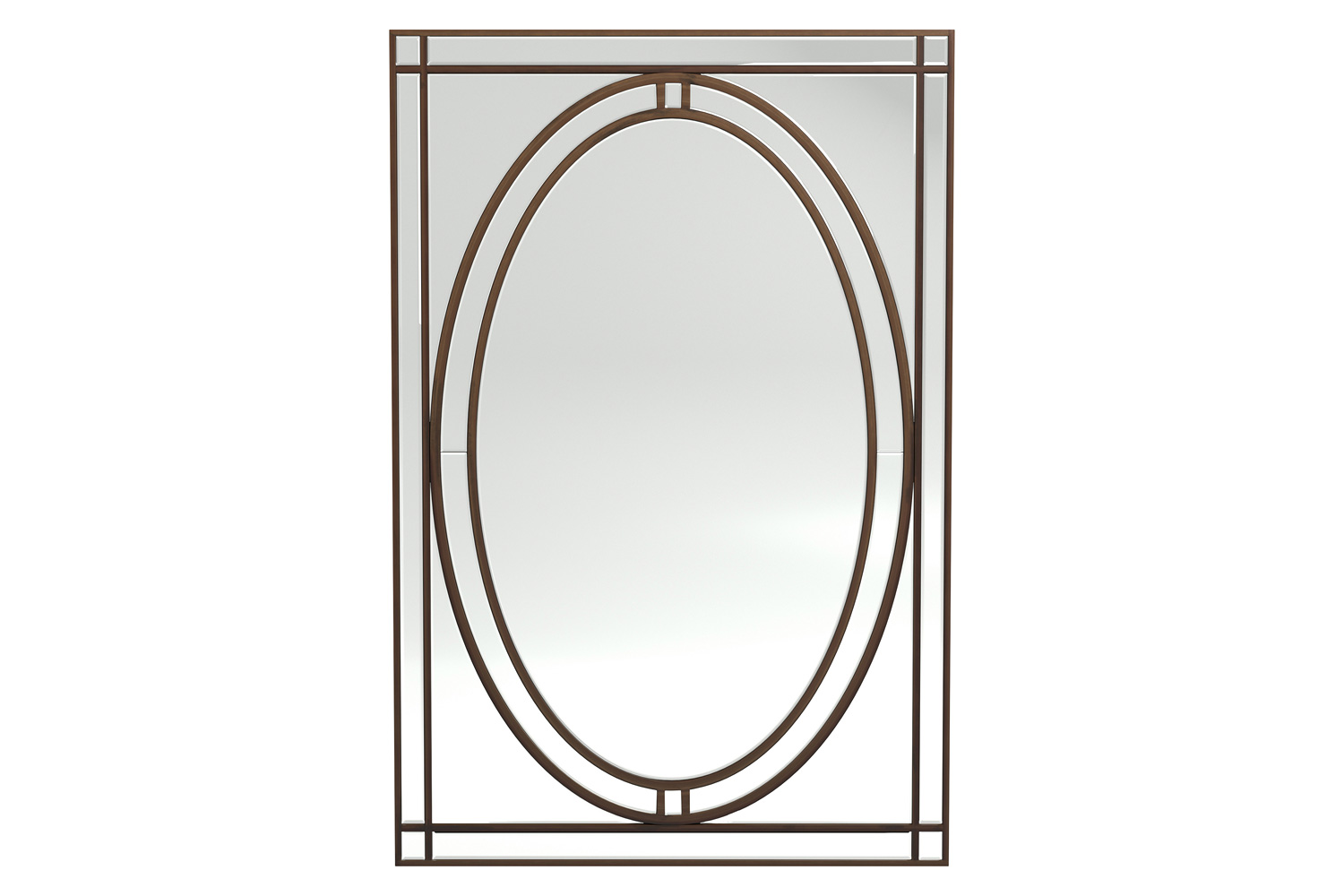 Coaster - Beveled Edge Wall Mirror in Silver