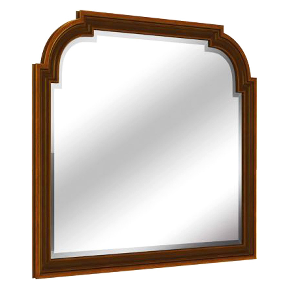 Creative - Newel Landscape Mirror in Cherry
