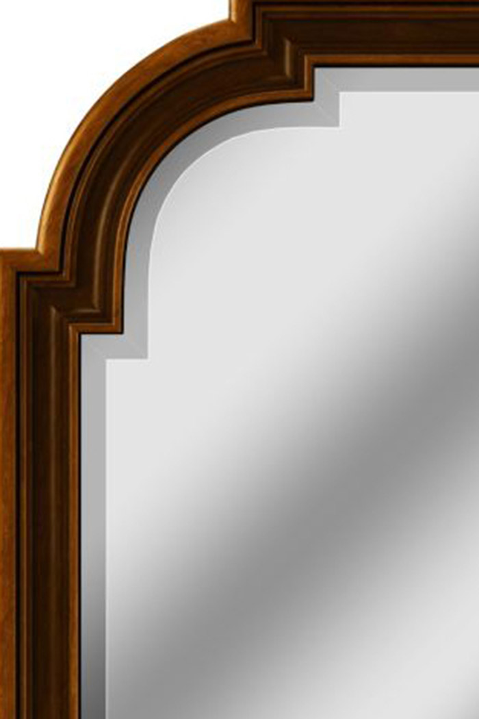 Creative - Newel Landscape Mirror in Cherry