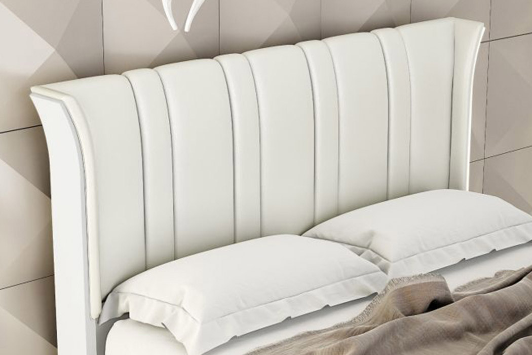 Creative Ariana King Size Bed - White High Gloss