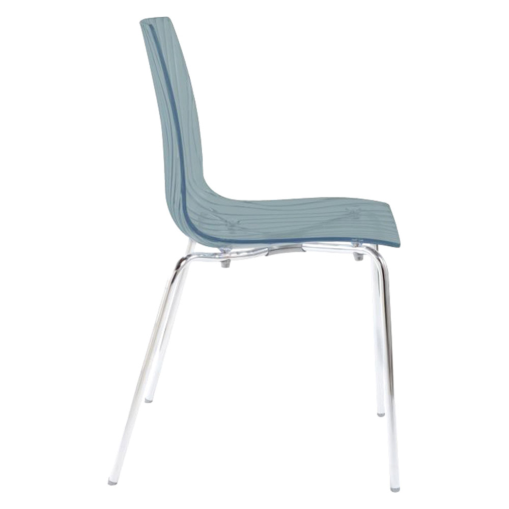 Creative - Calima Italian Side Chair in Smoked Gray